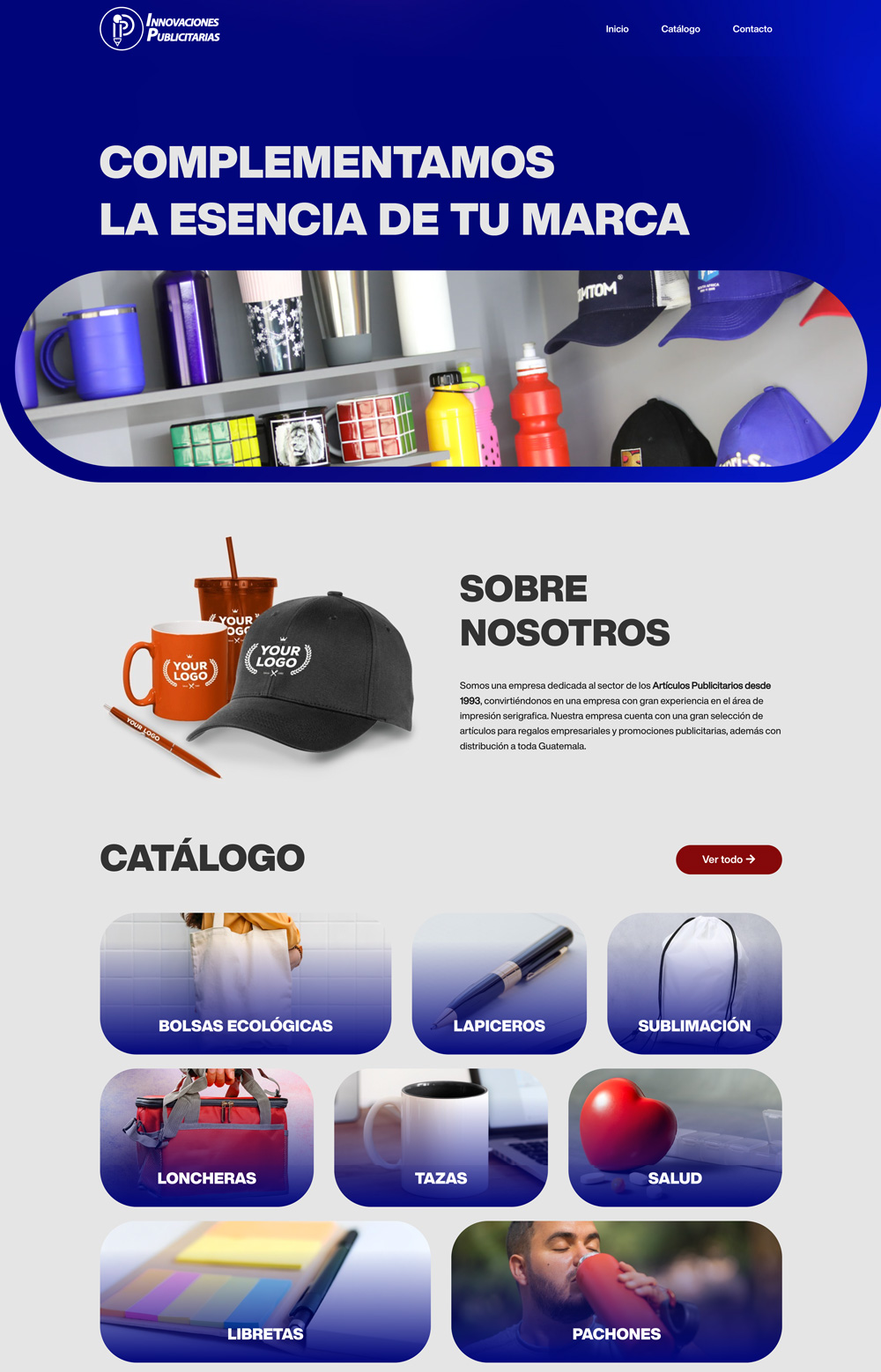 Sitio web Innovaciones Publicitarias