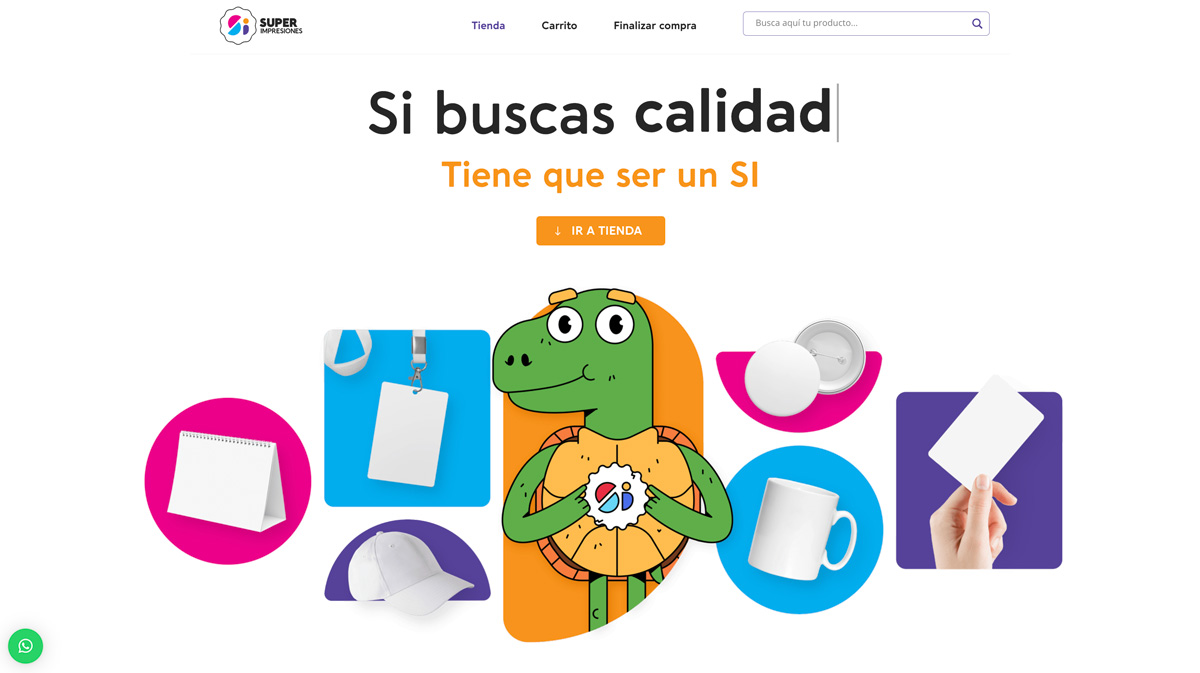 Sitio web Super Impresiones